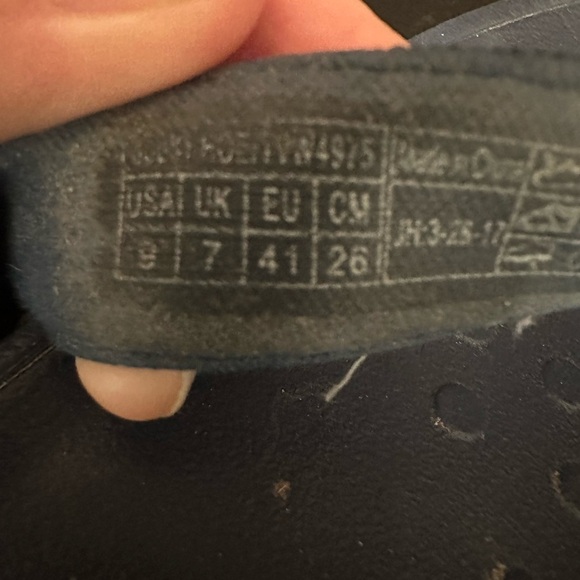 Vionic Blue Kehoe Platform Wedge Heel Gold Studded Flip Flops Women's size 9 - Picture 8 of 8